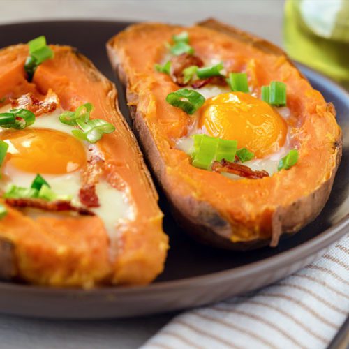 Eggs On Sweet Potato Toast - Dr Cabot Cleanse